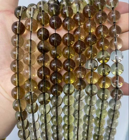 No_7086_7a Natural Phantom Zeus Quartz Beads_12mm_(Sold Per Strand)