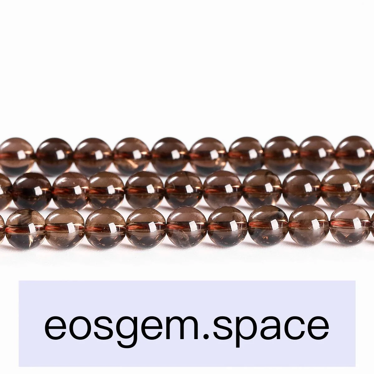 No_7107_5A Natural Smoky Quartz Beads_5A;10mm_(Sold Per Strand)
