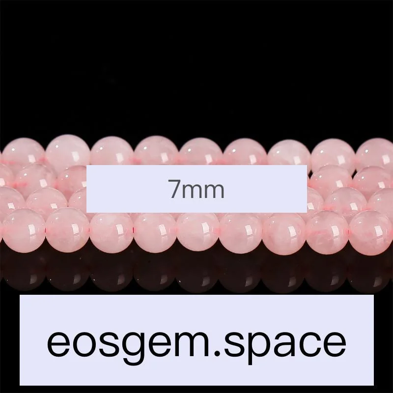 No_7124_5a Natural Madagascar Rose Quartz Beads_7mm_(Sold Per Strand)