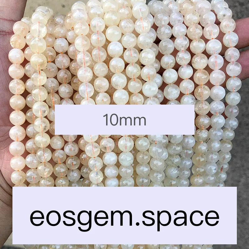 No_7164_1a Natural Citrine Beads_1a;10mm_(Sold Per Strand)