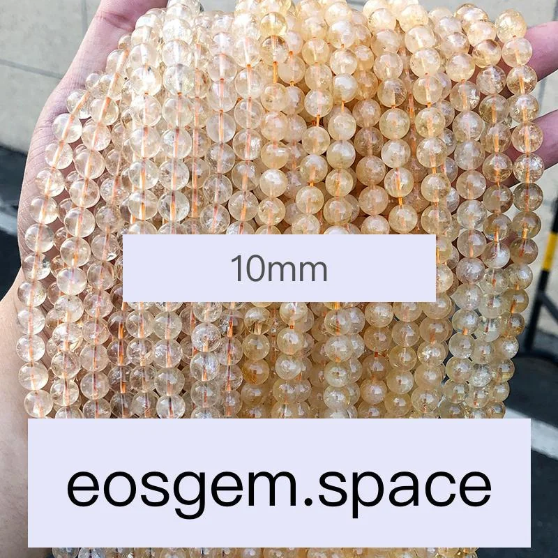 No_7168_5a Natural Citrine Beads_5a;10mm_(Sold Per Strand)