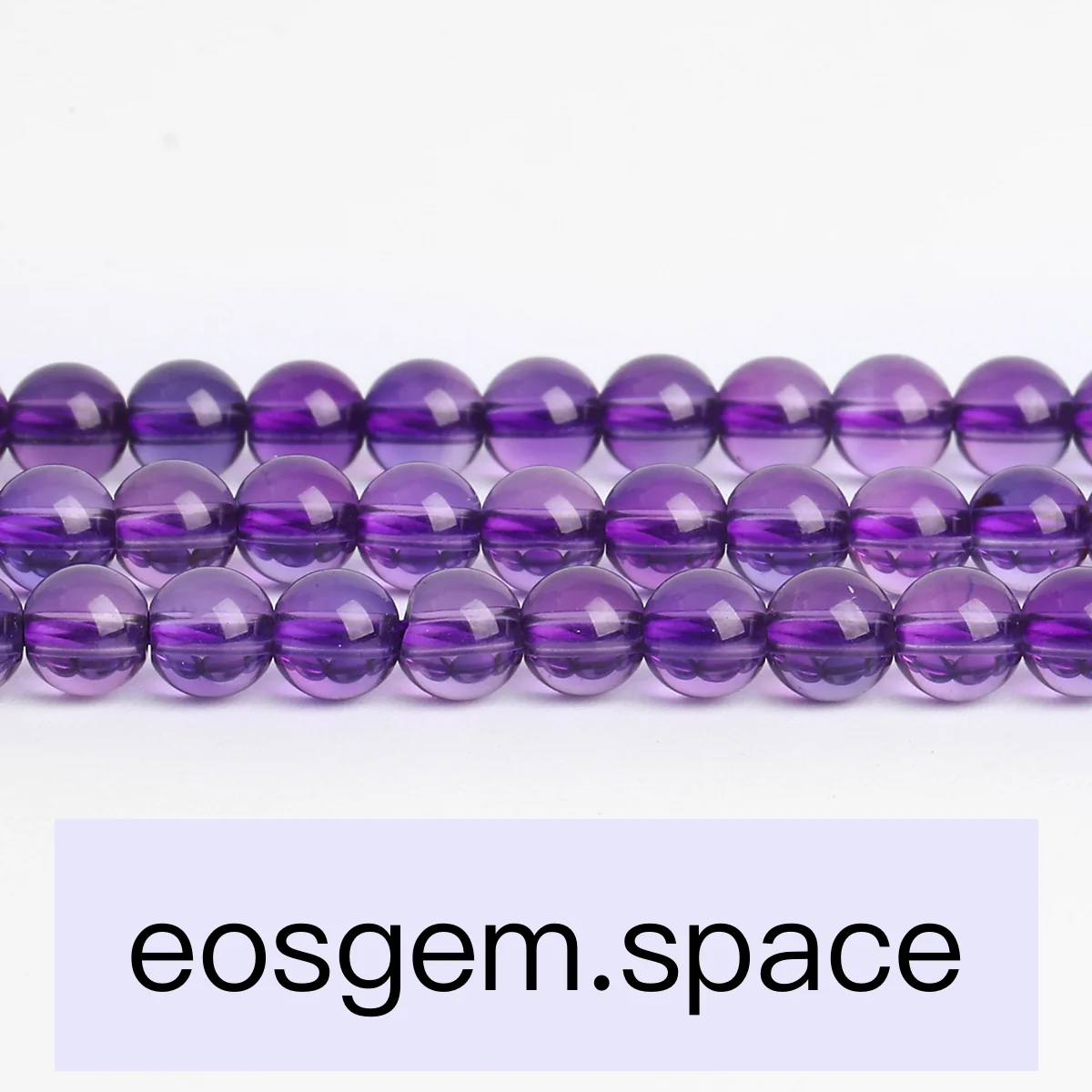 No_7190_7a Natural Amethyst Beads_7a;6mm_(Sold Per Strand)