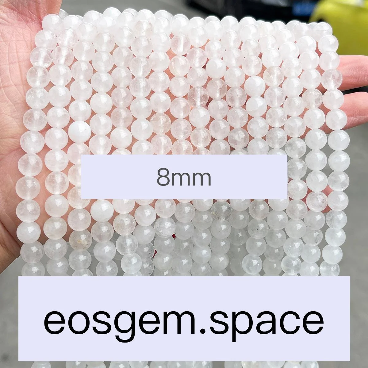 No_7228_1a Natural Rock Quartz Beads_1a;8mm_(Sold Per Strand)