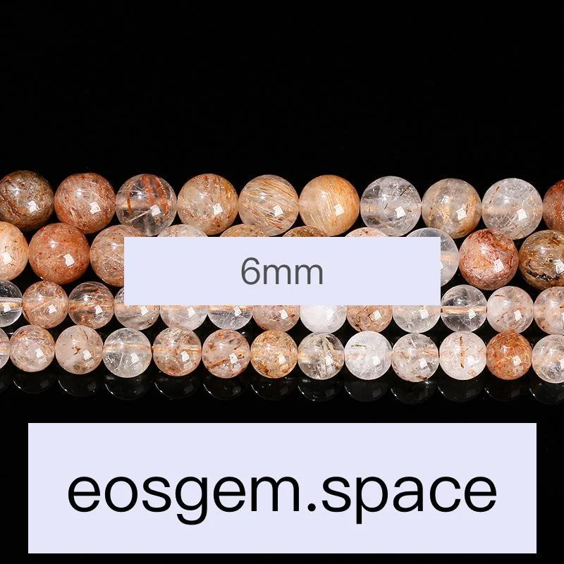 No_7348_Natural Red Rutilated Quartz_6mm_(Sold Per Strand)