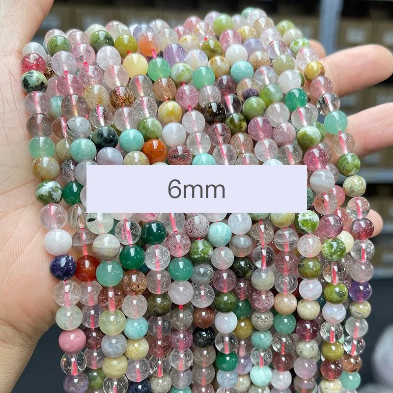 No_7351_Natural Multicolor Quartz Beads_6mm_(Sold Per Strand)