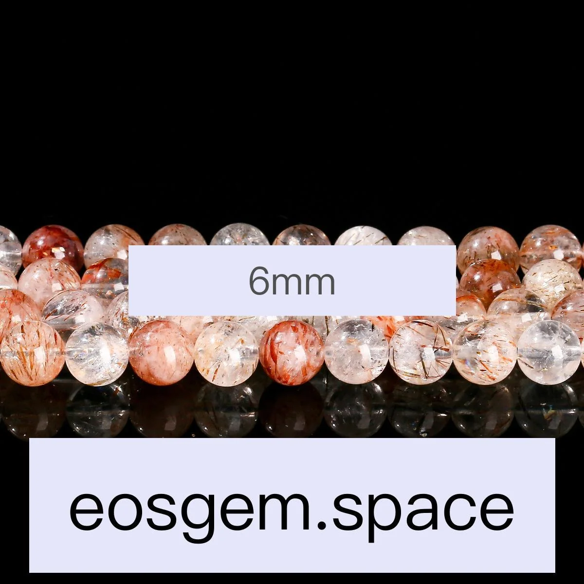 No_7407_3a Natural Black Super Seven Quartz Beads_6mm_(Sold Per Strand)