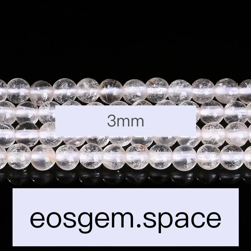 No_7451_3a Natural Rock Quartz Beads_3mm_(Sold Per Strand)