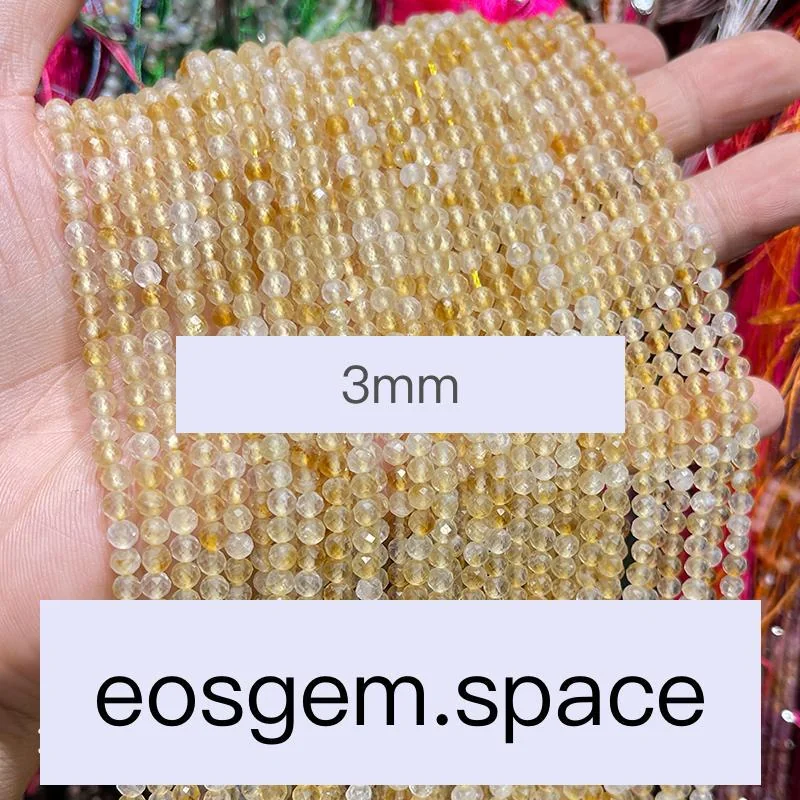 No_7477_Faceted Natural Citrine_;3mm_(Sold Per Strand)