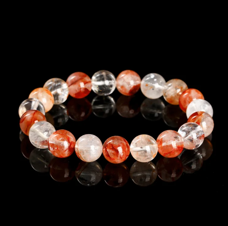 No_3020_Natural Red Hematoid Quartz Bracelet_7mm_(Sold Per Strand)