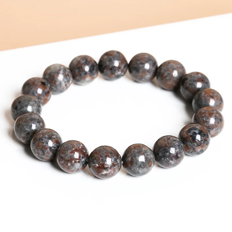 No_3076_Natural Yooperlite (Fire Stone) Bracelet_6mm_(Sold Per Strand)