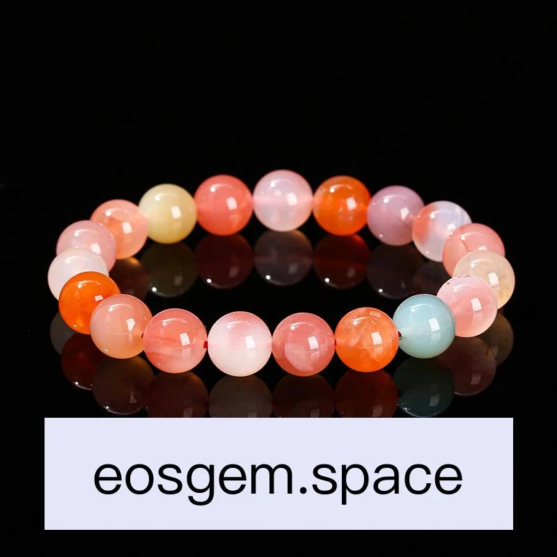 No_3090_Natural Multicolor Crimson Yanyuan Agate Bracelet_8mm_(Sold Per Strand)