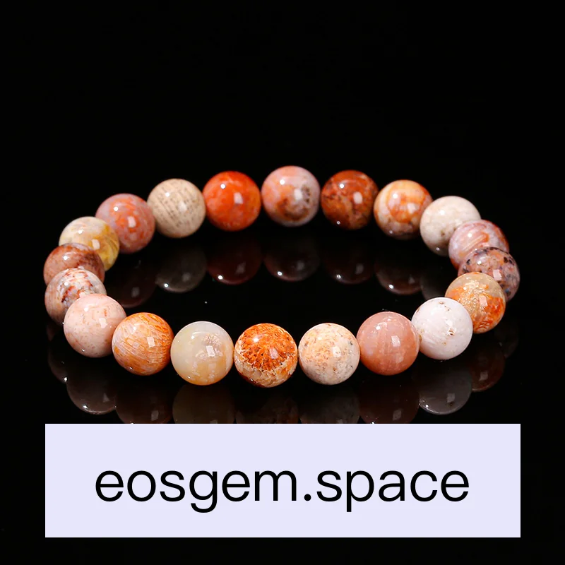 No_3203_3A Natural Multi‑Color Coral Jade Bracelet_13mm_(Sold Per Strand)