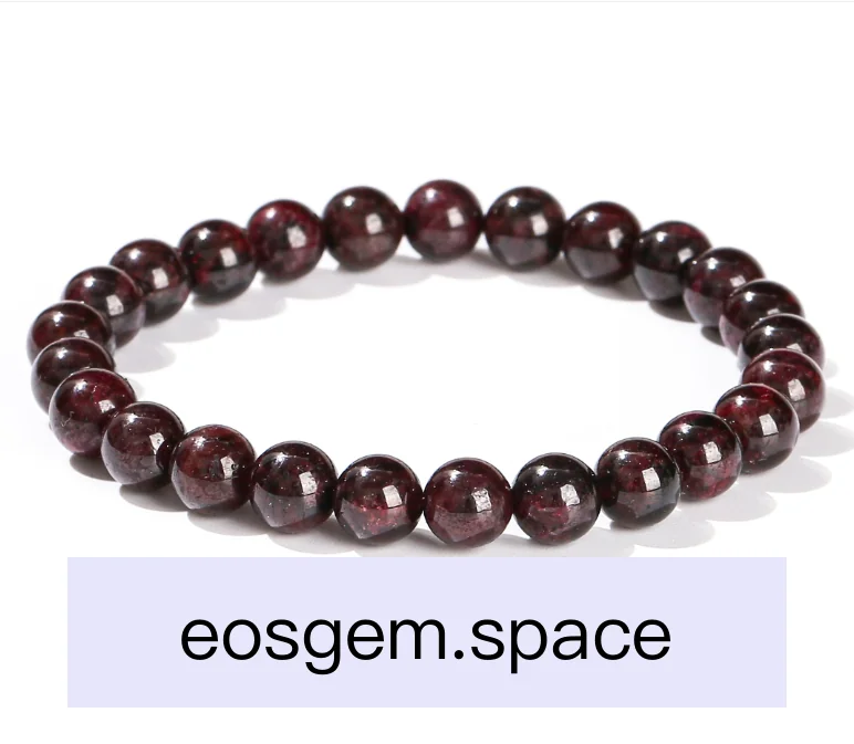 No_3226_1A Natural Garnet Bracelet_4mm_(Sold Per Strand)