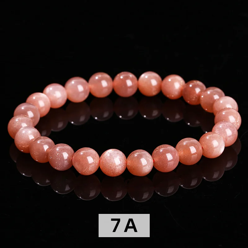 No_3241_7A Natural Orange Moonstone Bracelet_6mm_(Sold Per Strand)