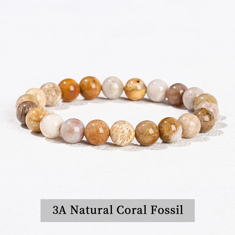 No_3276_3A Natural Chrysanthemum Stone Bracelet_8mm_(Sold Per Strand)