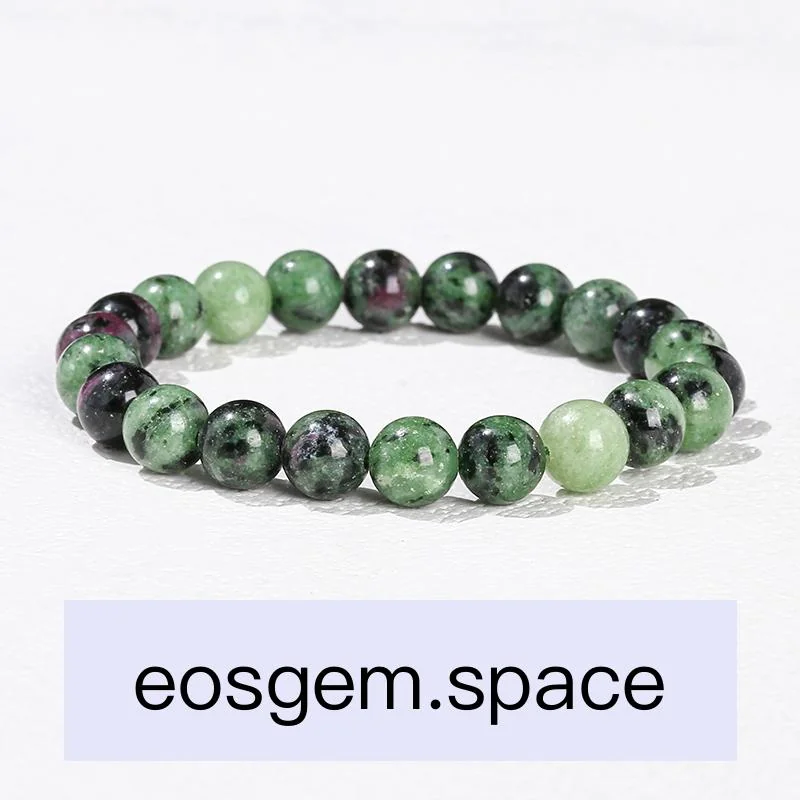 No_3310_Natural Ruby Zoisite Bracelet_6mm_(Sold Per Strand)