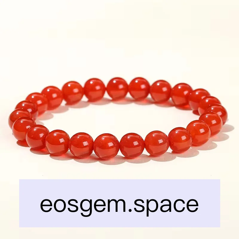 No_3372_7A Red Agate Bracelet_6mm_(Sold Per Strand)