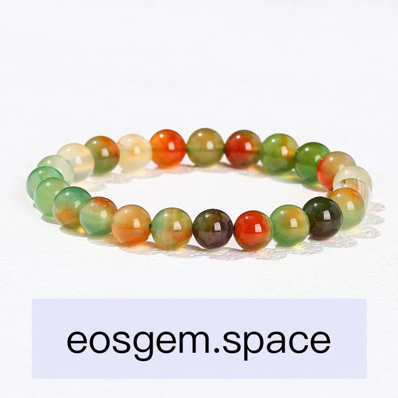 No_3381_Enhanced Peacock Agate Bracelet_6mm_(Sold Per Strand)