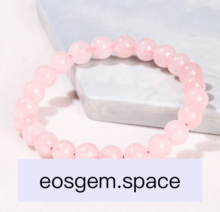 No_3428_5A Natural Madagascar Rose Quartz Bracelet_6mm_(Sold Per Strand)