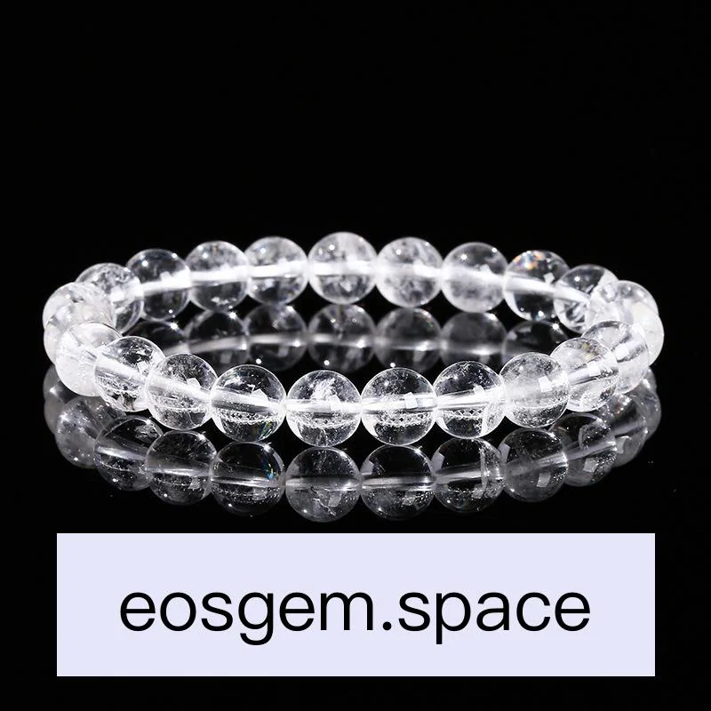 No_3453_5A Natural Clear Crystal Bracelet_12mm_(Sold Per Strand)