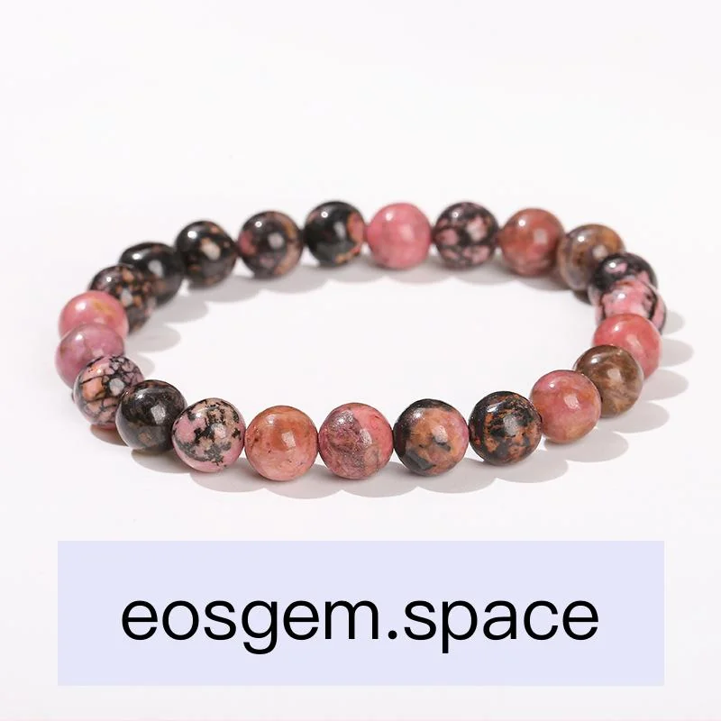 No_3583_Natural Rhodonite Bracelet_10mm_(Sold Per Strand)